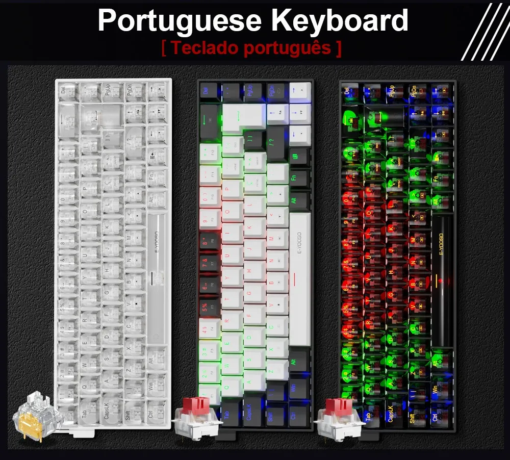 Clavier mécanique compact E-YOOSO Z686 filaire 68 touches hot-swap