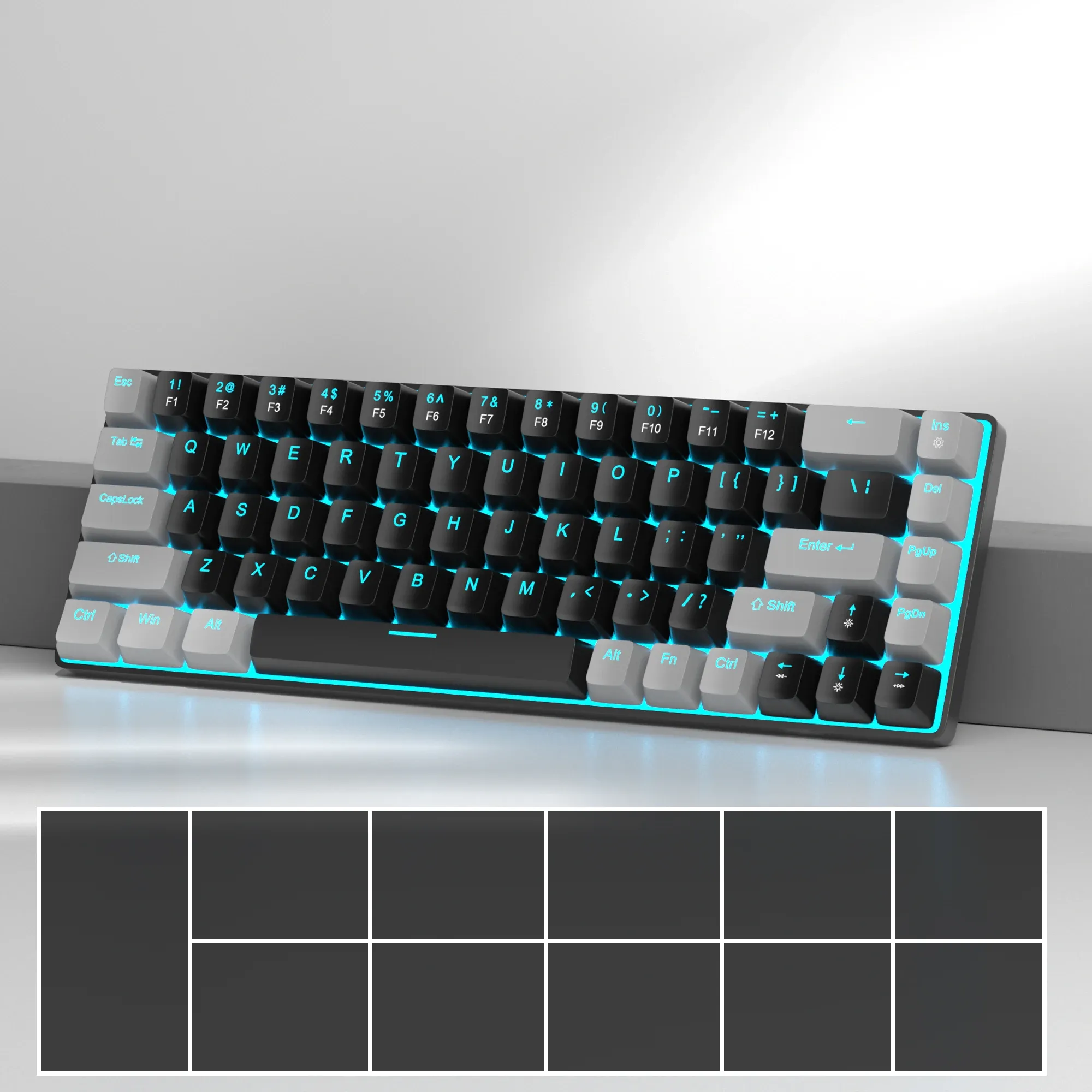 Clavier mécanique compact MageGee MK-Box 68 touches avec rétroéclairage LED