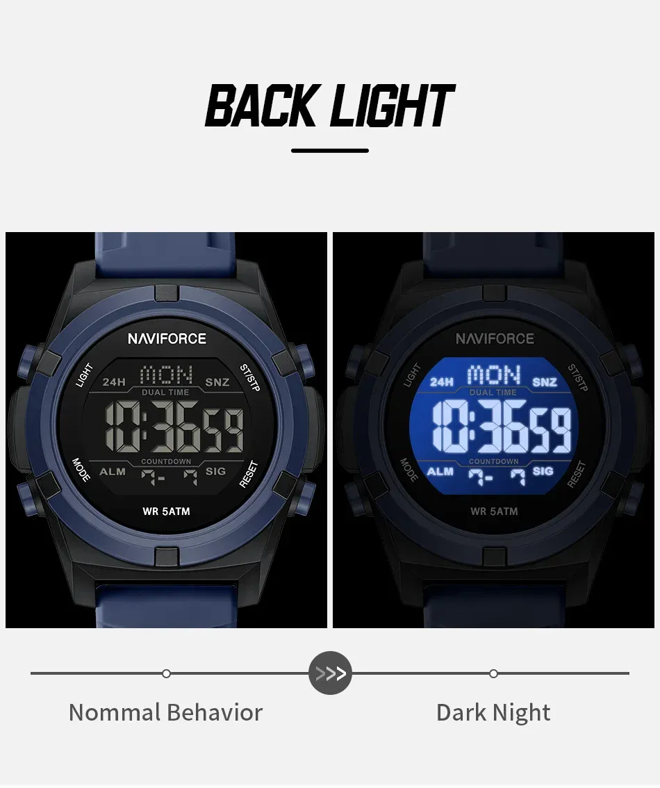 Montre NAVIFORCE NF7127 double affichage sportive pour homme