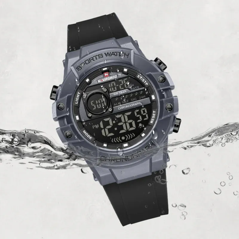 Montre digitale sport NAVIFORCE NF6102 à grand cadran