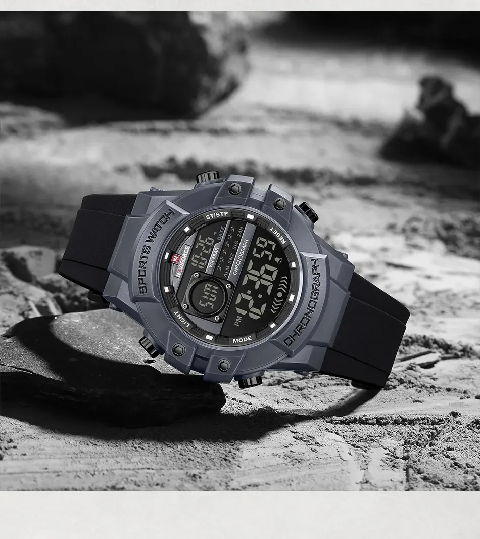 Montre digitale sport NAVIFORCE NF6102 à grand cadran