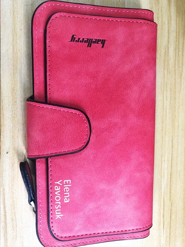 Portefeuille femme Baellerry long à cartes et grande capacité