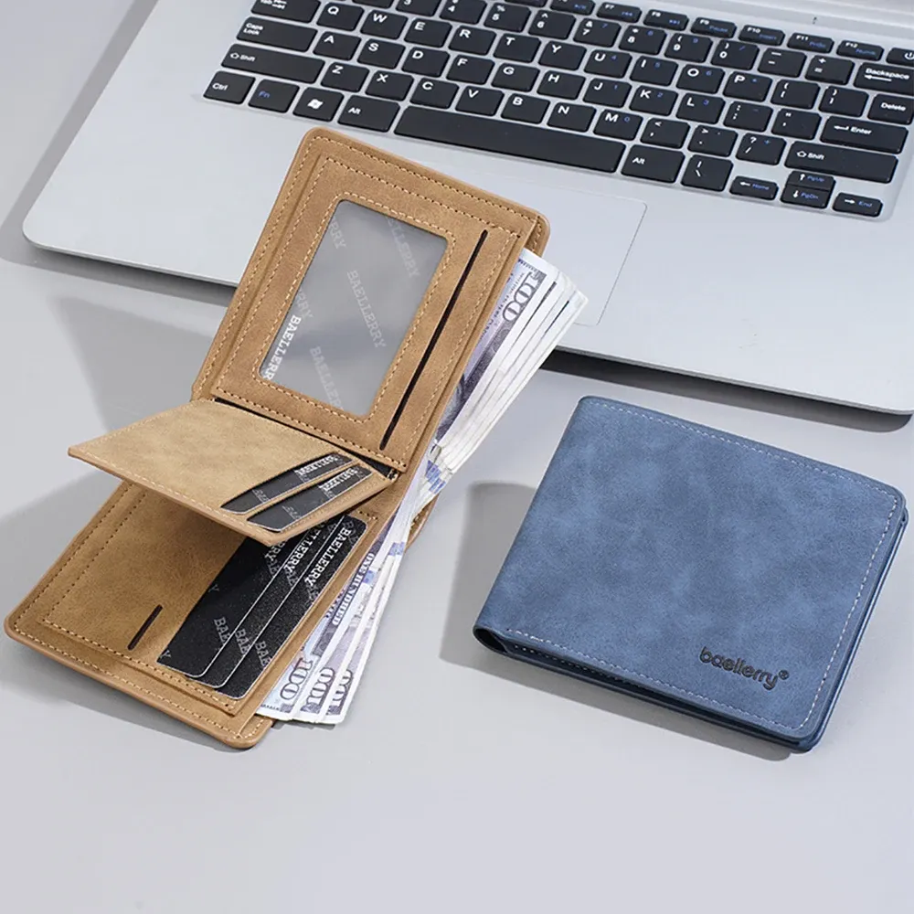 Portefeuille homme compact BAELLERRY à cartes multiples