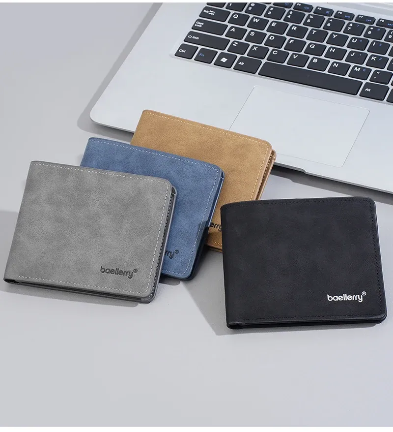 Portefeuille homme compact BAELLERRY à cartes multiples