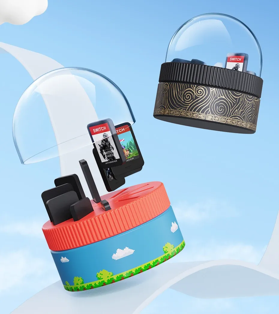 Étui rotatif Hagibis pour cartes de jeu Switch, 10 emplacements
