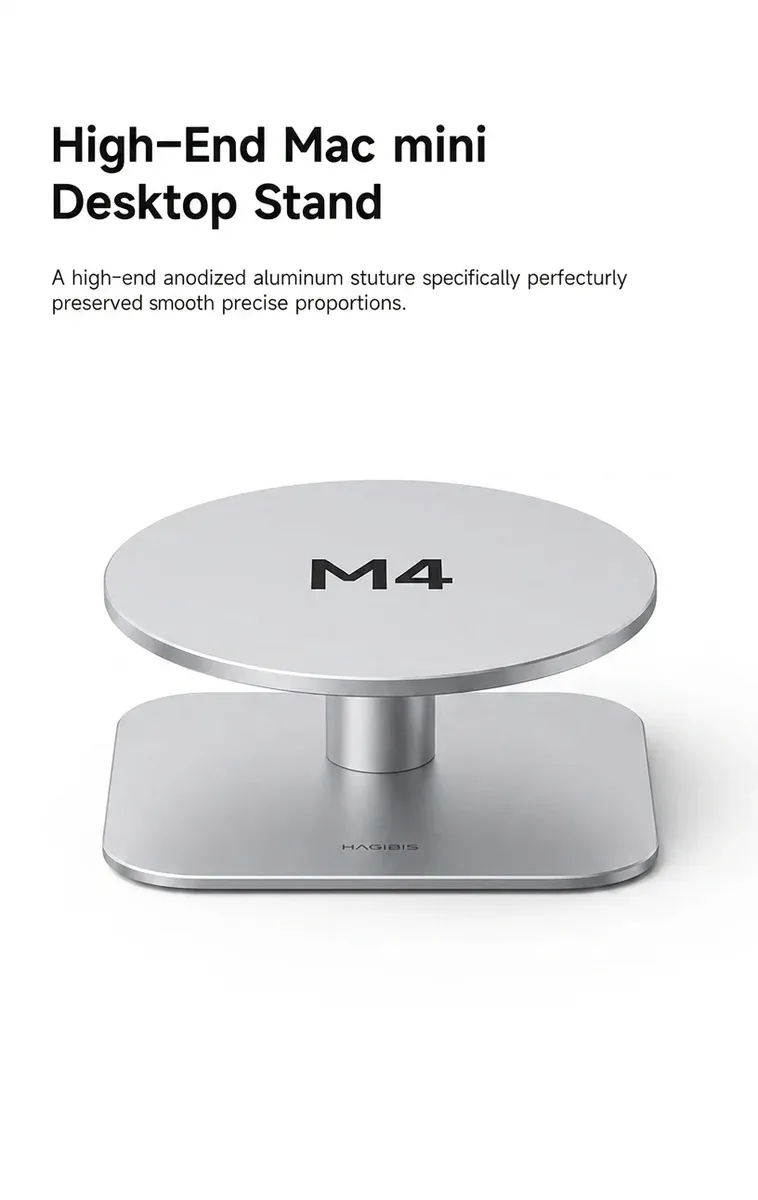 Support aluminium Hagibis pour Mac mini