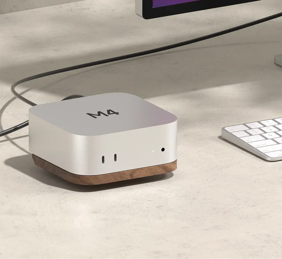 Support de bureau Hagibis pour Mac mini, base ventilée anti-poussière