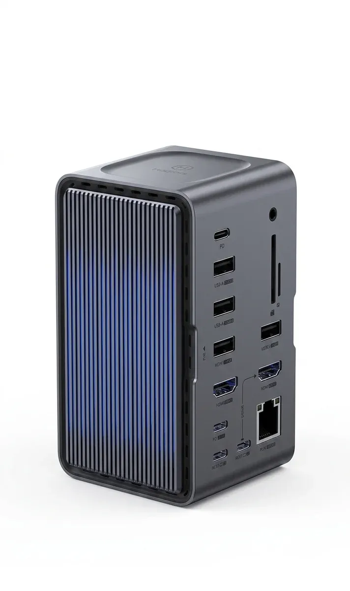 Station d’accueil USB-C Hagibis gris foncé