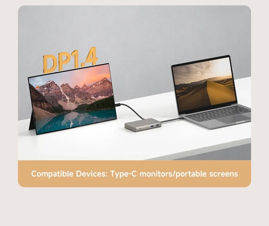 Station d’accueil Hagibis USB4 triple affichage 8K