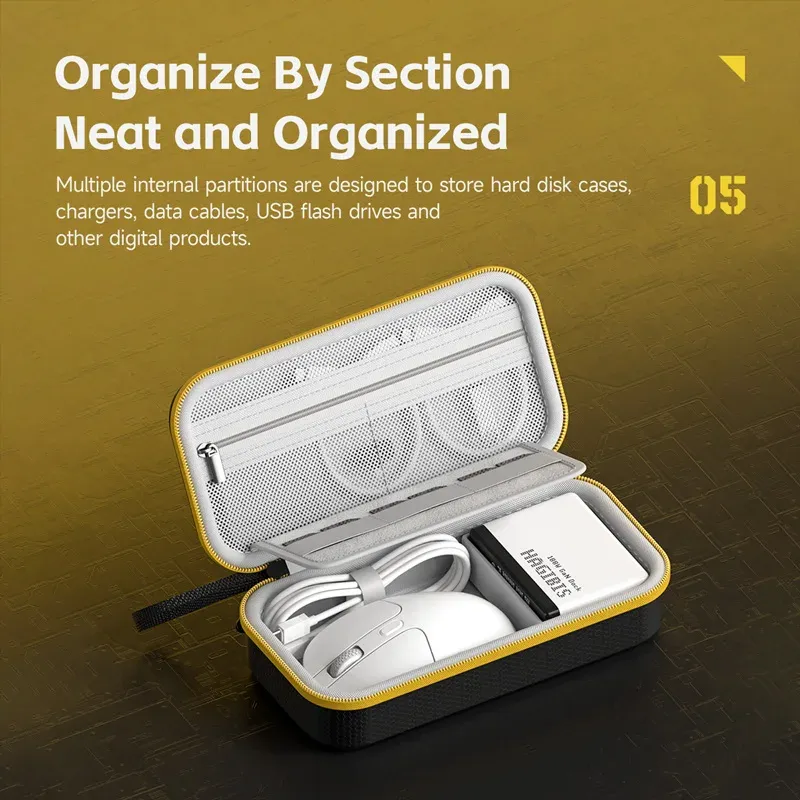 Organiseur rigide Hagibis pour accessoires électroniques