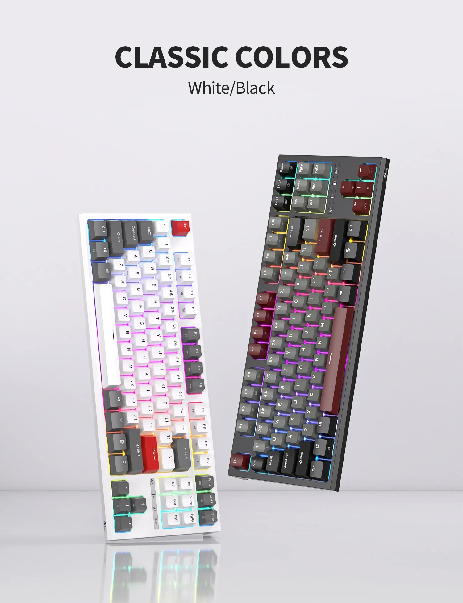 Clavier mécanique RK R87 filaire 87 touches RGB hot-swap