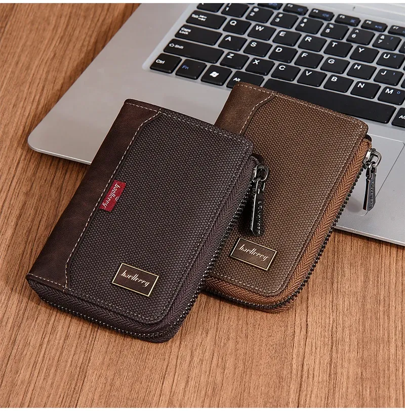 Portefeuille homme zippé Baellerry RFID compact