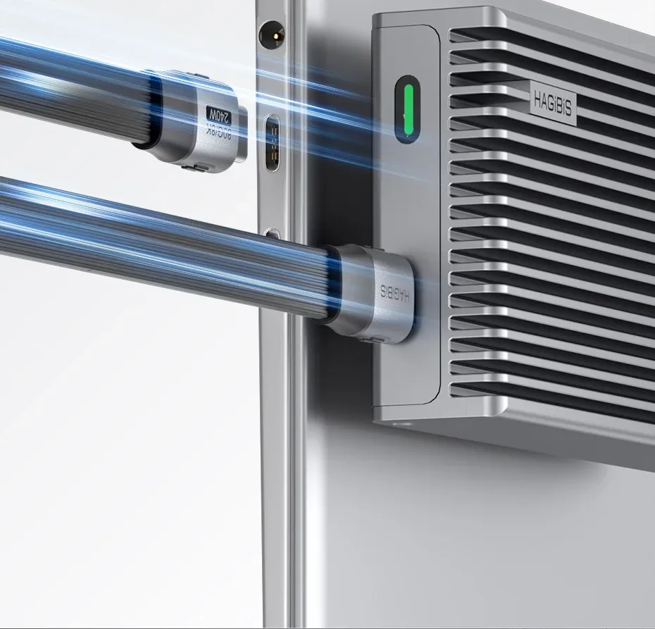 Câble USB4 Type-C Hagibis 80 Gbit/s 240 W pour SSD et PC