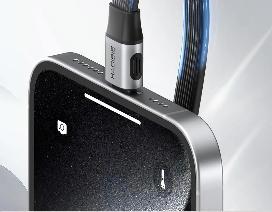 Câble USB4 Type-C Hagibis 80 Gbit/s 240 W pour SSD et PC