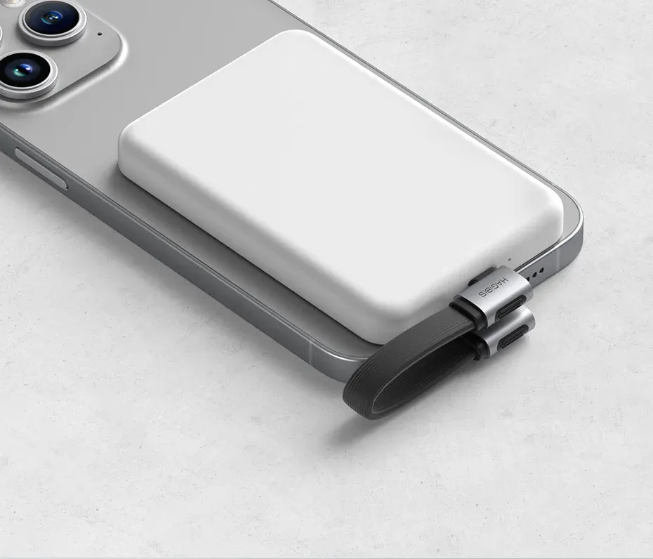 Câble USB-C coudé court Hagibis pour charge et données