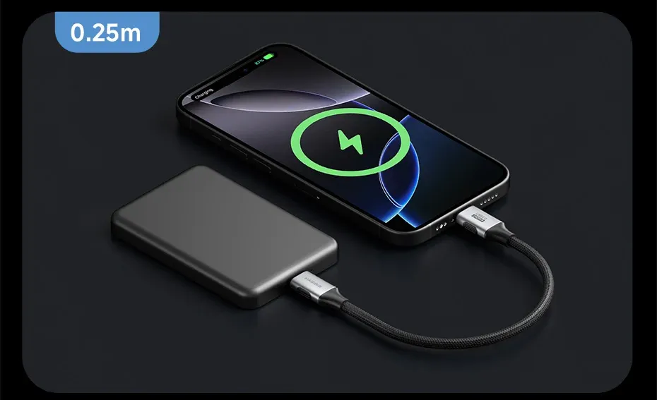 Câble USB-C Hagibis 240 W court pour charge rapide