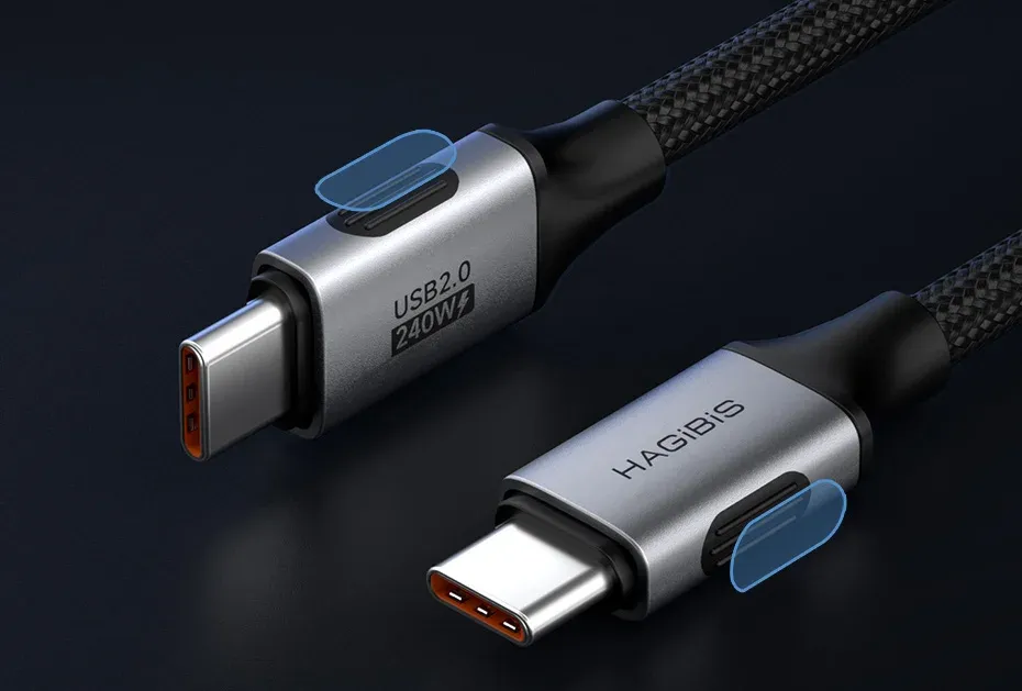 Câble USB-C Hagibis 240 W court pour charge rapide