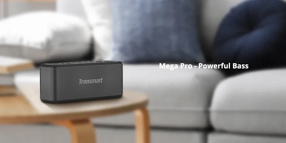 Enceinte Bluetooth Tronsmart Mega Pro 60 W pour la maison, basses renforcées et IPX5