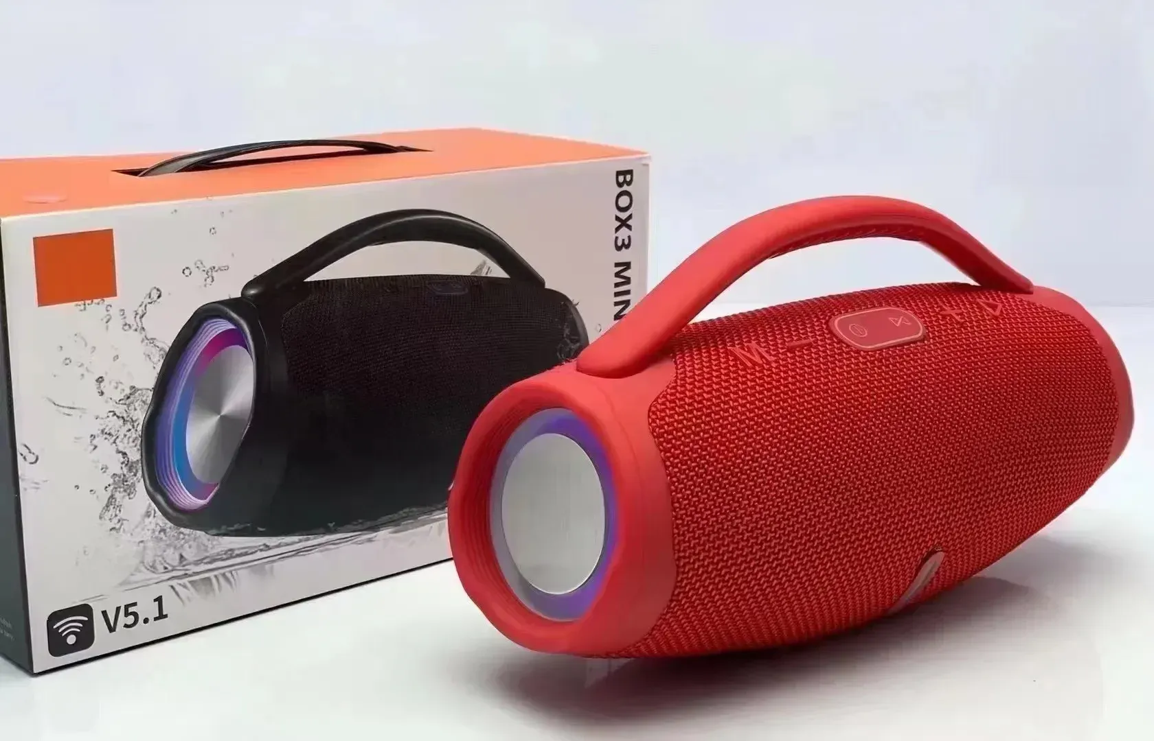 Enceinte Bluetooth portable 2.1 avec éclairage et basses renforcées