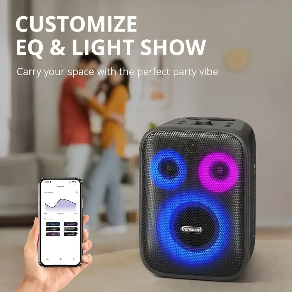 Enceinte Bluetooth Tronsmart Halo 200 120 W avec éclairage et batterie longue durée