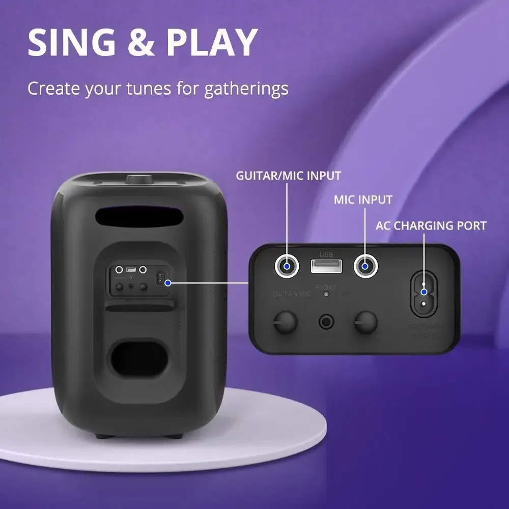 Enceinte Bluetooth Tronsmart Halo 200 120 W avec éclairage et batterie longue durée