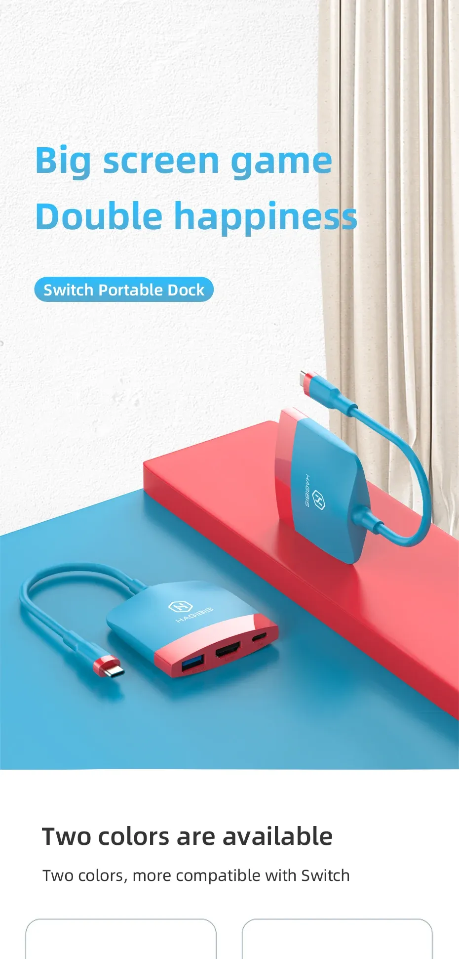 Station d’accueil USB-C Hagibis SWC01 4K HDMI et USB 3.0