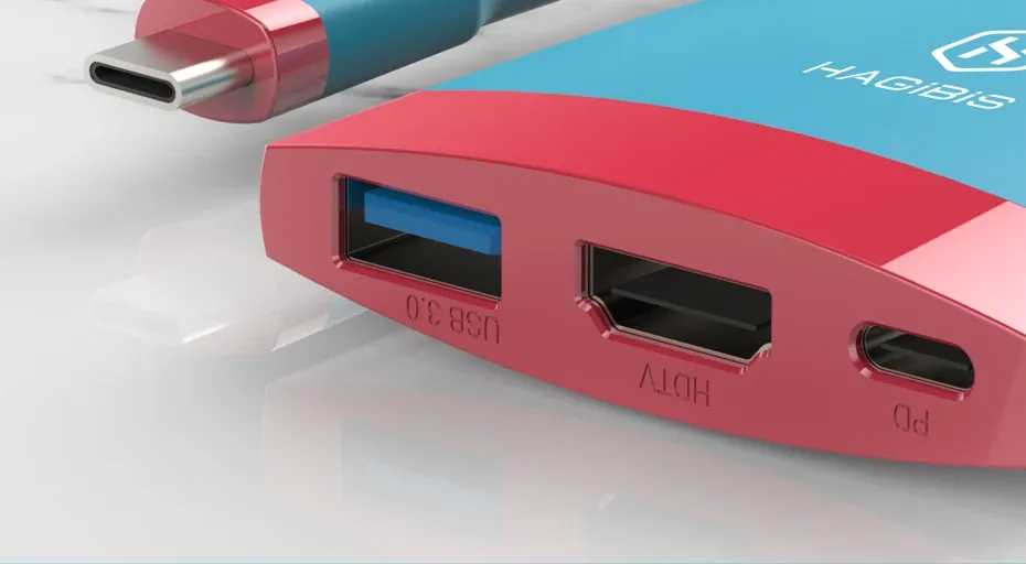 Station d’accueil USB-C Hagibis SWC01 4K HDMI et USB 3.0