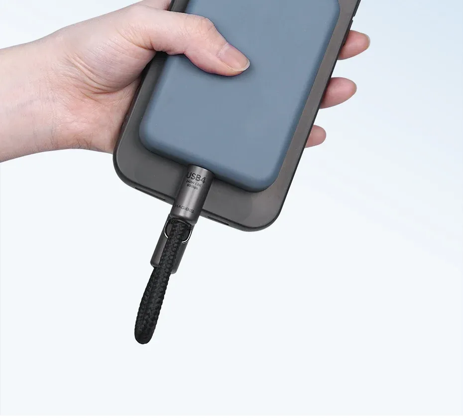 Câble porte-clés Hagibis USB4 C vers C 240 W 80 Gbit/s