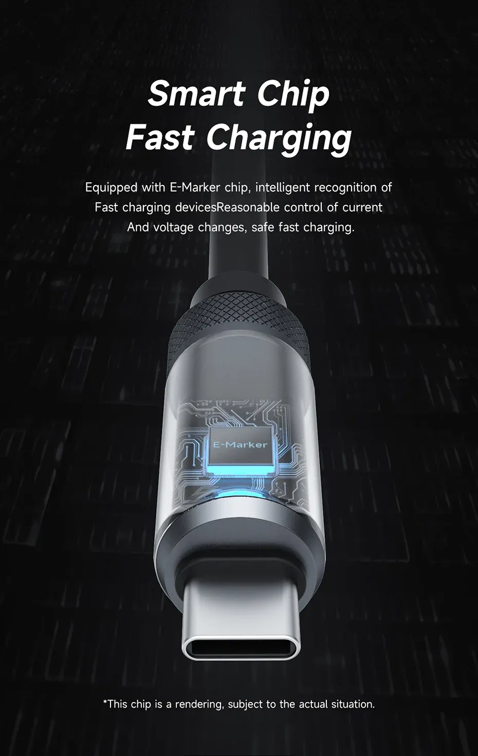 Câble USB-C Hagibis 240 W avec écran LED et silicone liquide