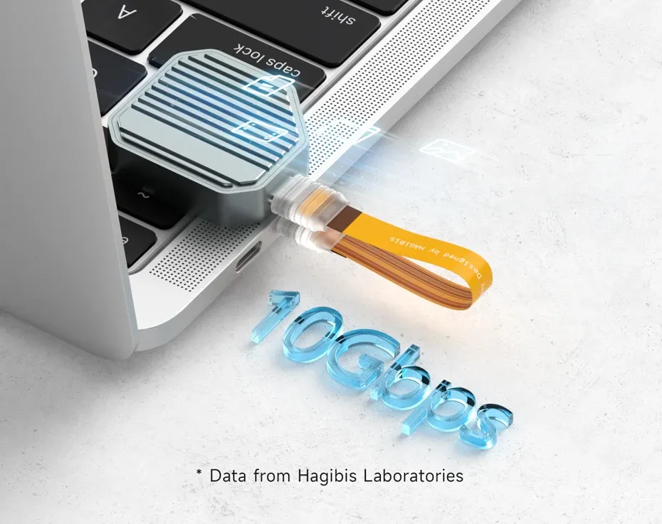 Câble porte-clés USB-C souple Hagibis pour charge et données