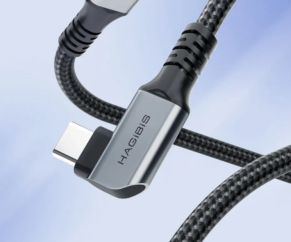 Câble USB-C Hagibis 10 Gbit/s 4K 100 W en nylon tressé